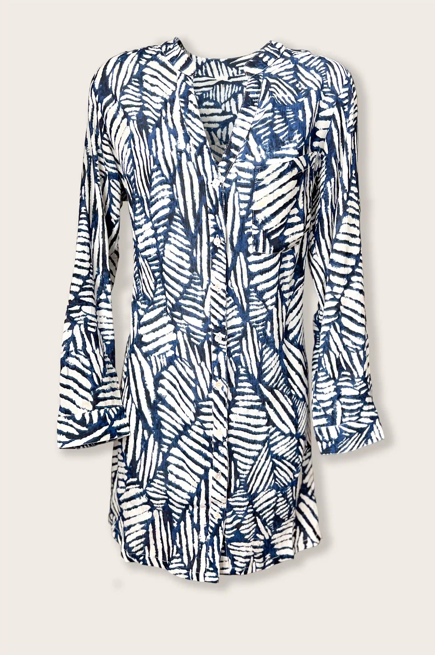 Indigo Tunic Dress Cover-Up