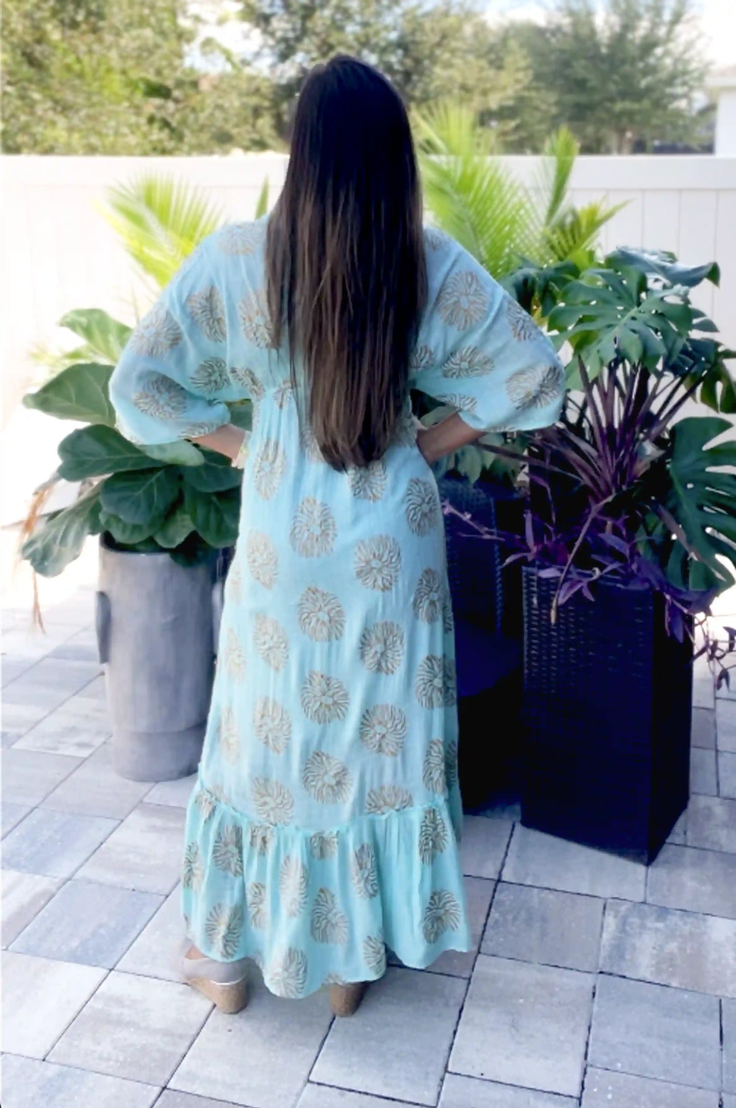 Indy Blue Sea Bohemian Dress