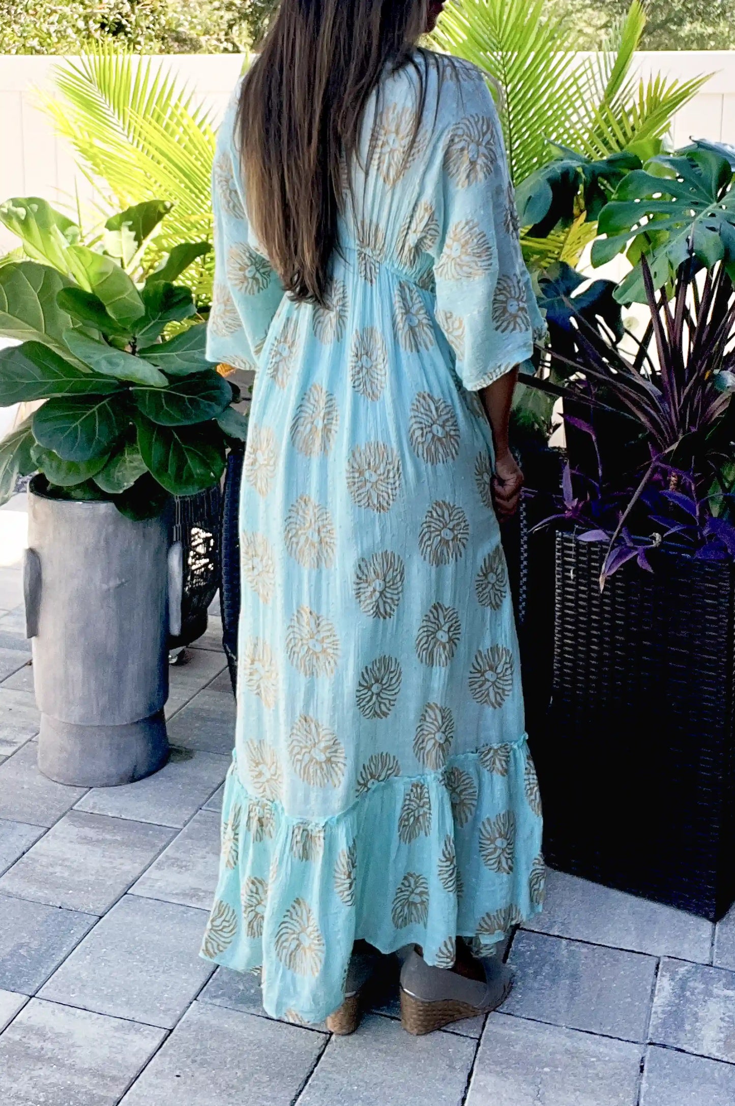 Indy Blue Sea Bohemian Dress