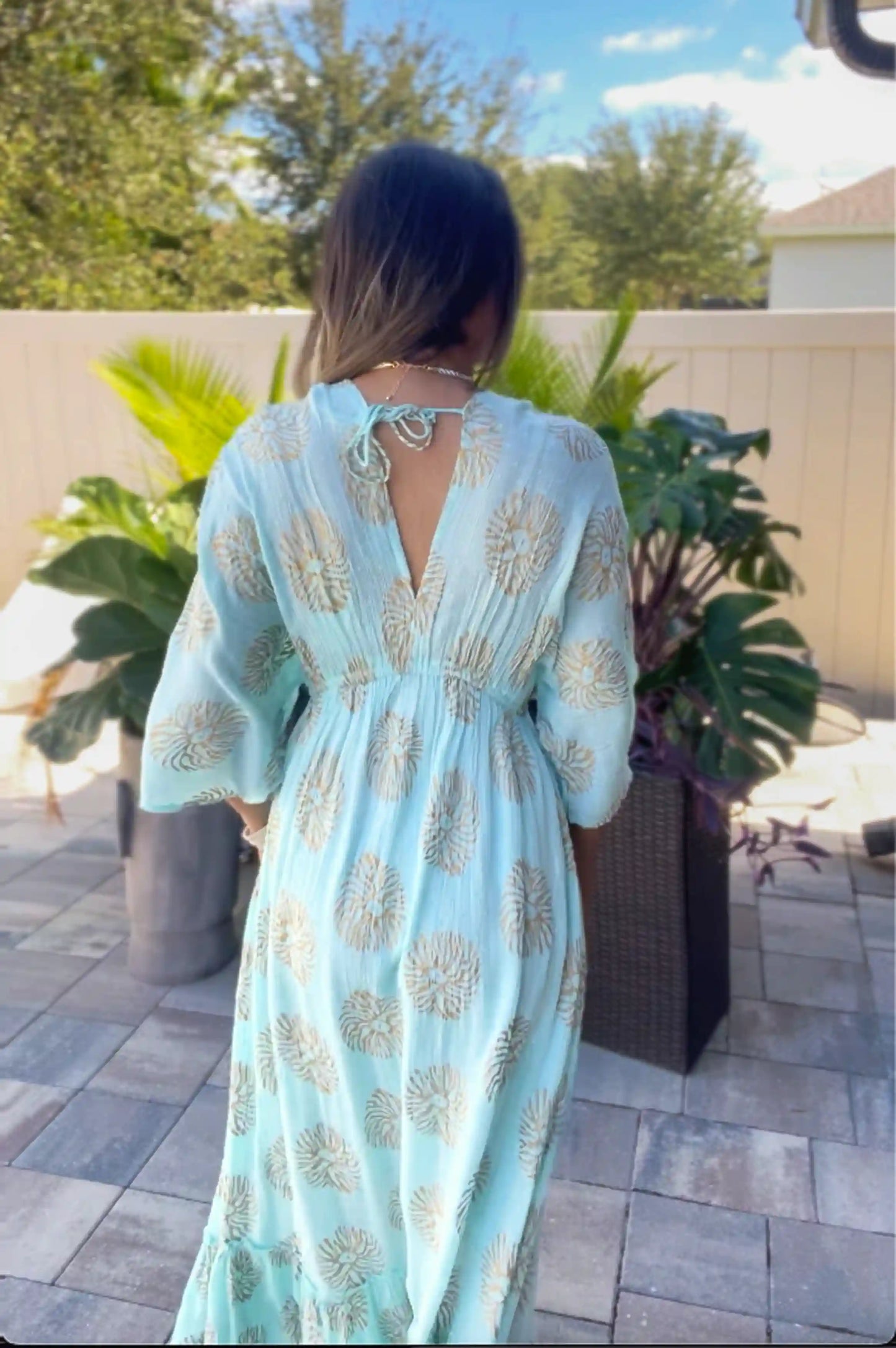 Indy Blue Sea Bohemian Dress