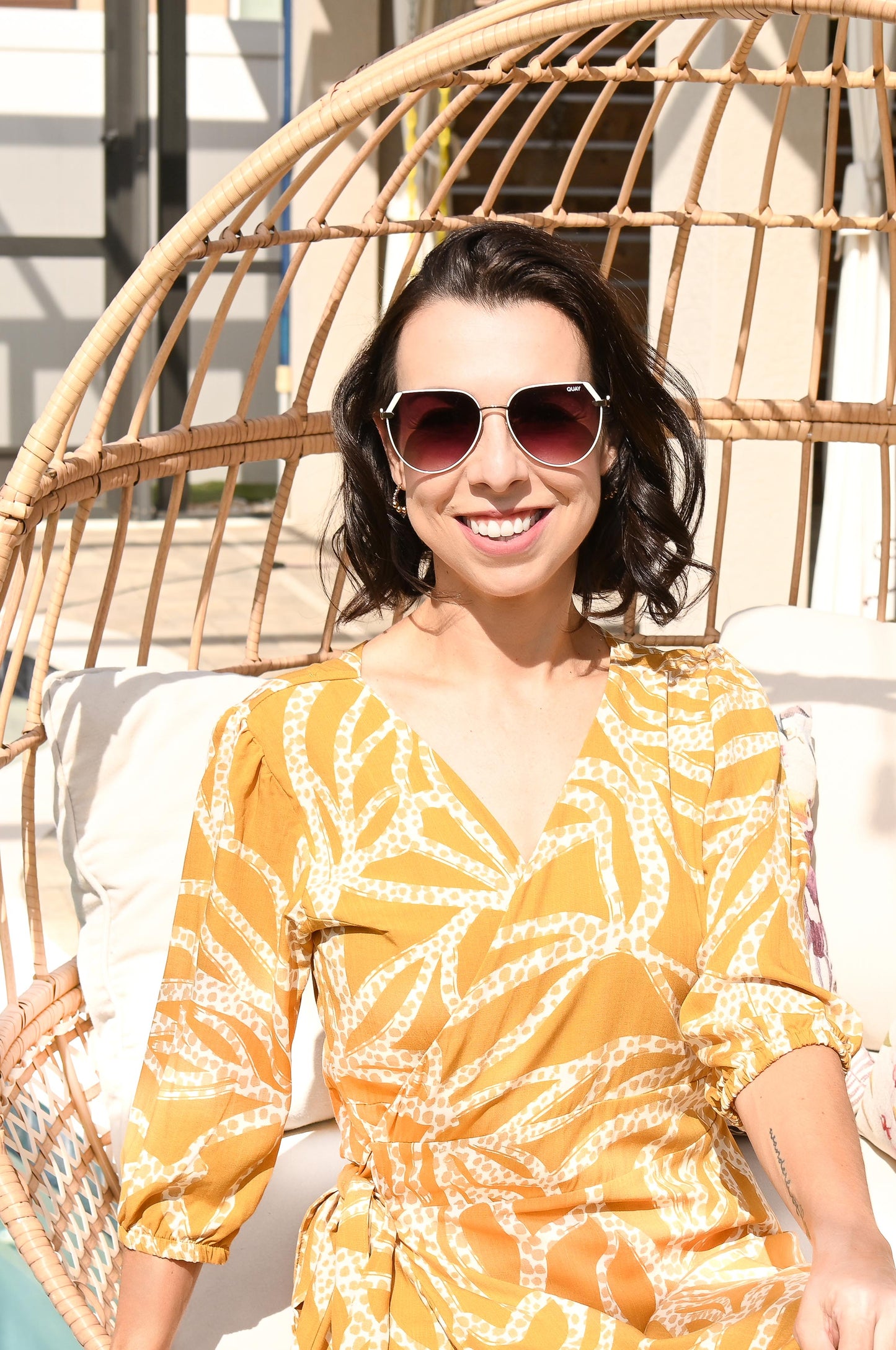 Wrap Maxi Dress | Mustard