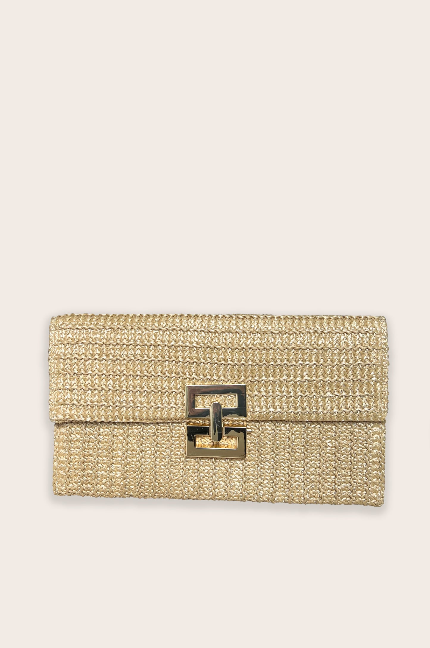 Straw Clutch Wallet