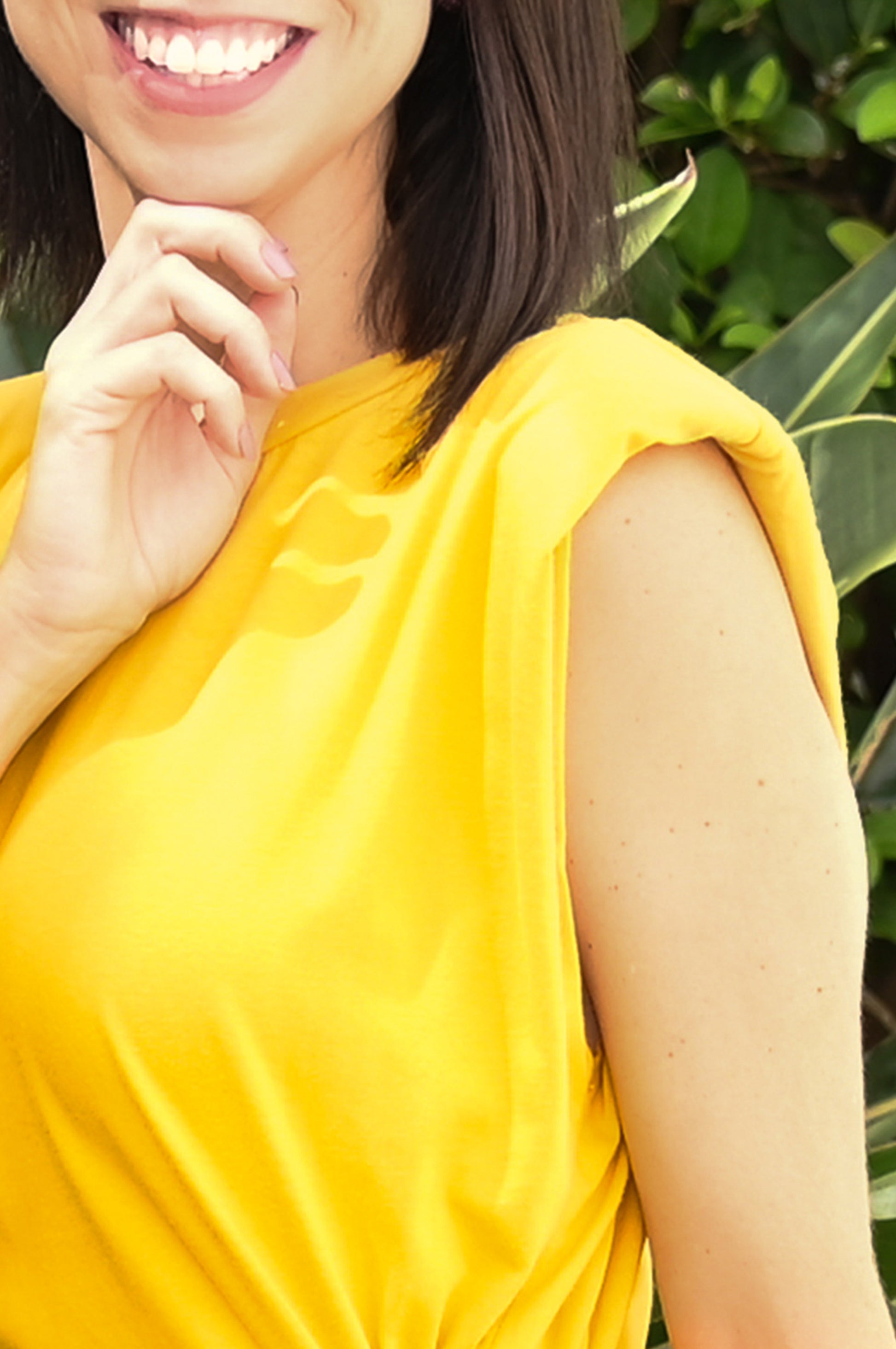 mustard color dress Calla Lily Mustard Mid-Length Dress