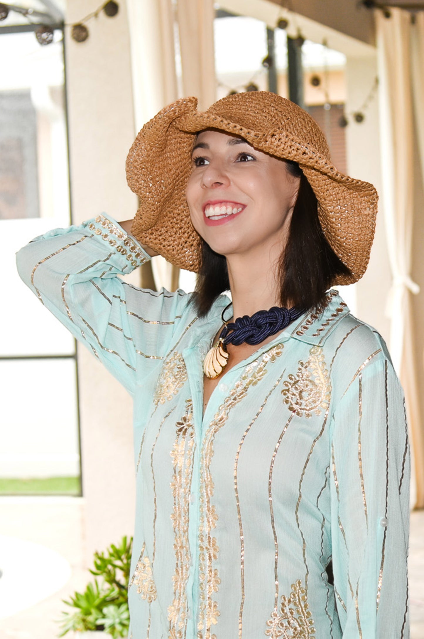Caribbean Women's Straw Hat | Beige