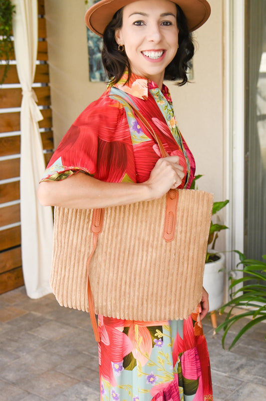Corduroy Tote Bag