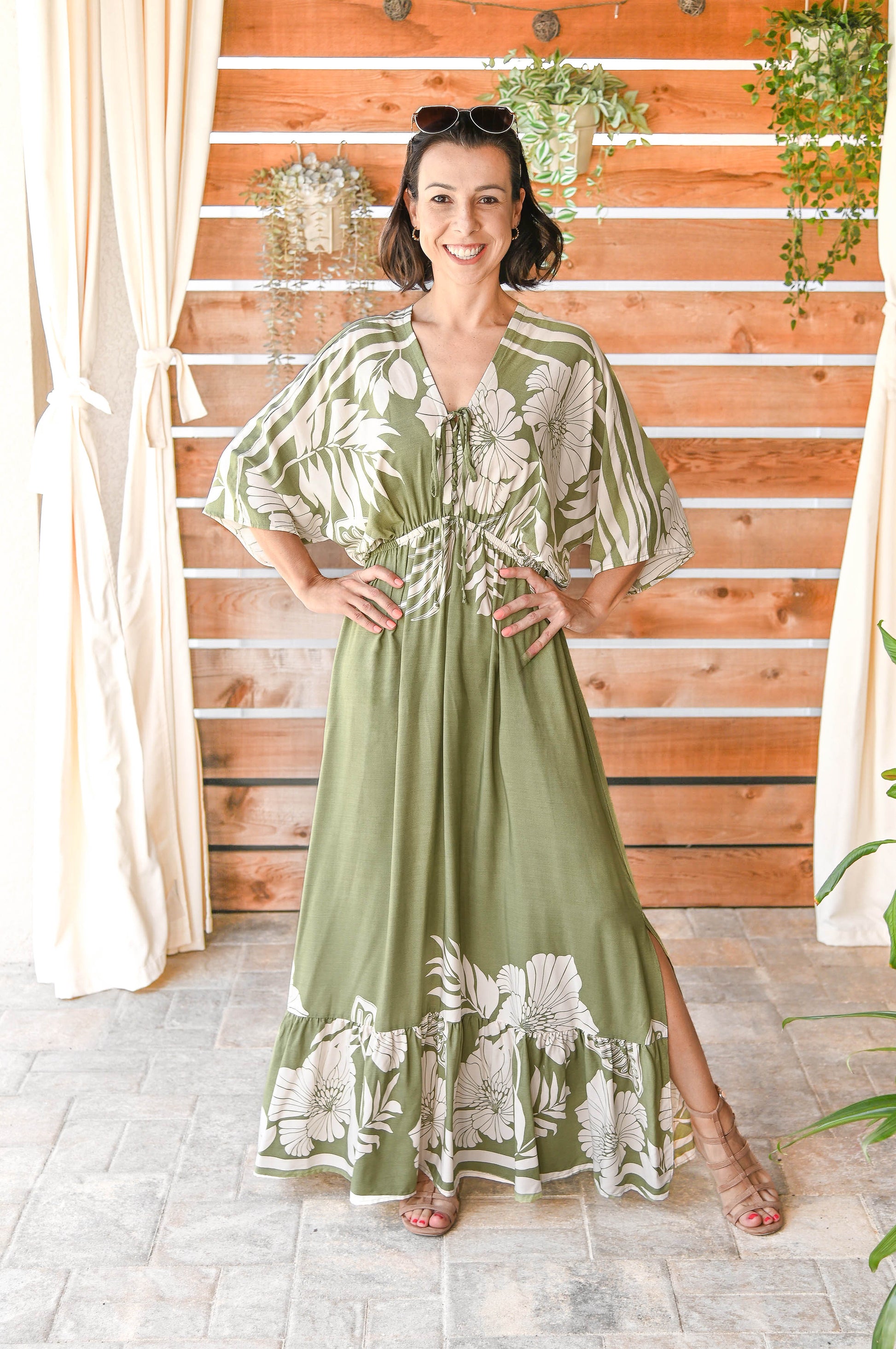 Hawaiian Maxi Dress | Green Loloh Boutique Hawaiian Maxi Dress | Green Loloh Boutique