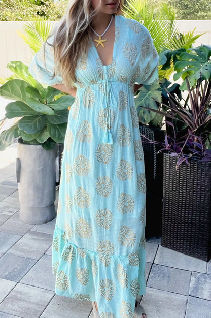 Indy Blue Sea Bohemian Dress