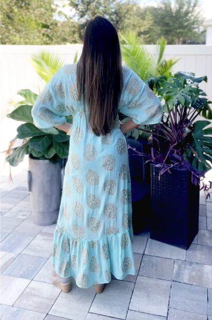 Indy Blue Sea Bohemian Dress