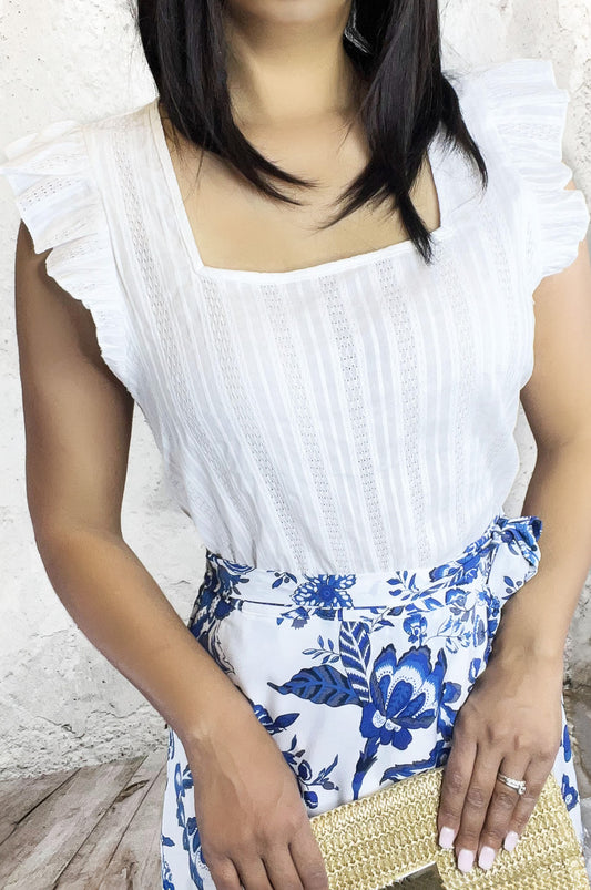 Lilly White Eyelet Blouse
