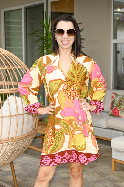 Long SLeeve Flare Mini Dress Long SLeeve Flare Mini Dress