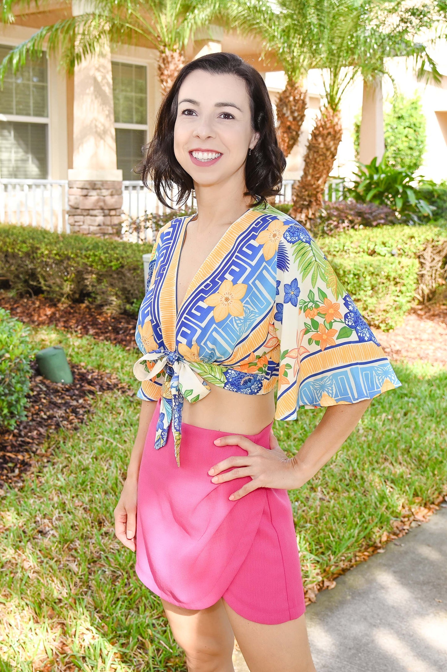 Spring Skort - Fuchsia